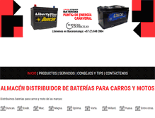 Tablet Screenshot of bateriaspuntodeenergia.com